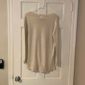Old Navy Cream Tunic Sweater